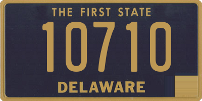 DE license plate 10710