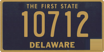 DE license plate 10712