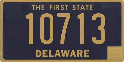 DE license plate 10713