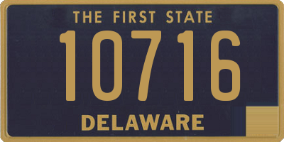 DE license plate 10716