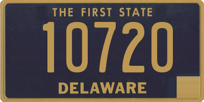 DE license plate 10720