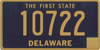 DE license plate 10722