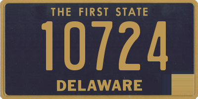 DE license plate 10724