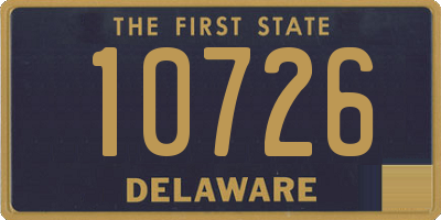 DE license plate 10726