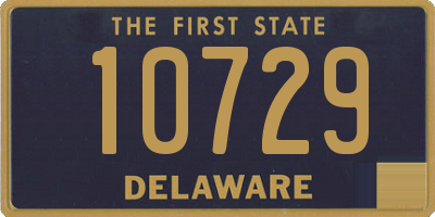 DE license plate 10729