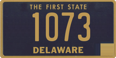 DE license plate 1073