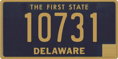 DE license plate 10731