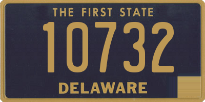 DE license plate 10732