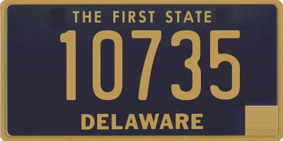 DE license plate 10735