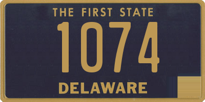 DE license plate 1074