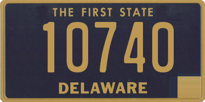 DE license plate 10740