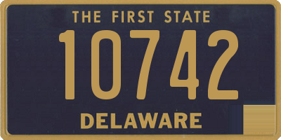 DE license plate 10742