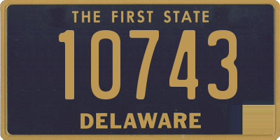 DE license plate 10743