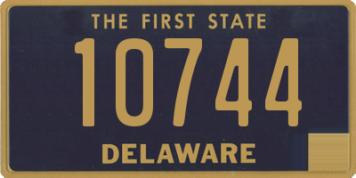 DE license plate 10744