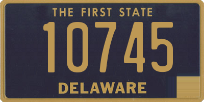 DE license plate 10745