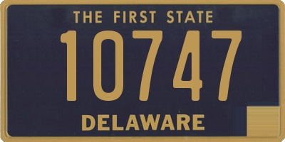 DE license plate 10747