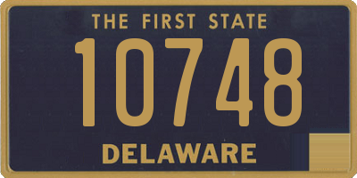 DE license plate 10748