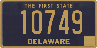 DE license plate 10749