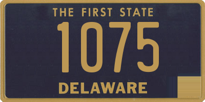 DE license plate 1075