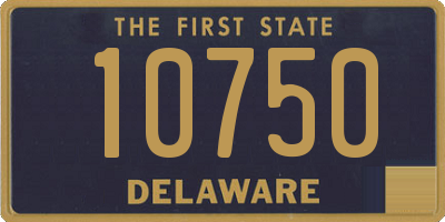 DE license plate 10750