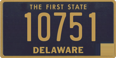 DE license plate 10751