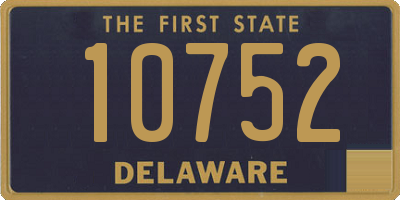 DE license plate 10752