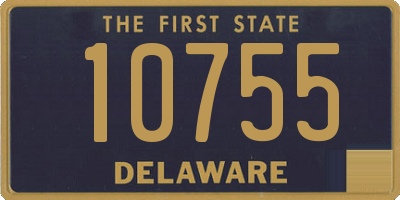 DE license plate 10755