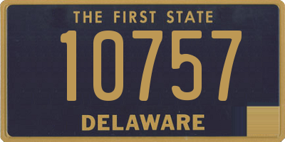 DE license plate 10757