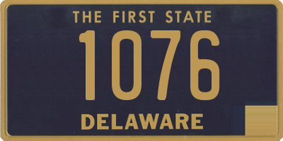 DE license plate 1076