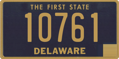 DE license plate 10761