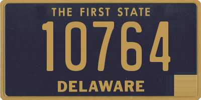 DE license plate 10764