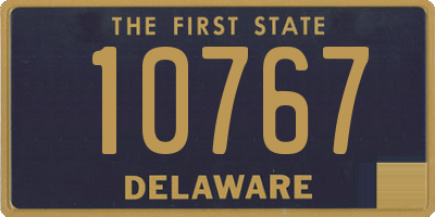 DE license plate 10767