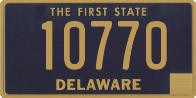 DE license plate 10770