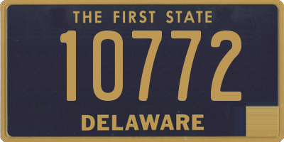 DE license plate 10772