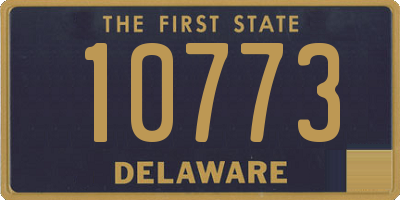 DE license plate 10773