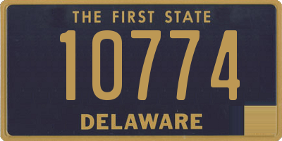 DE license plate 10774