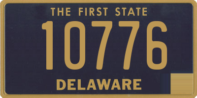 DE license plate 10776