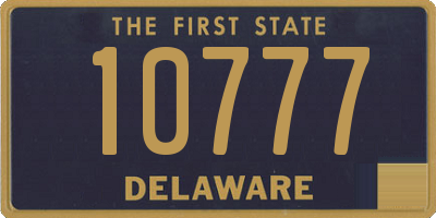 DE license plate 10777