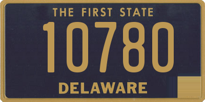 DE license plate 10780