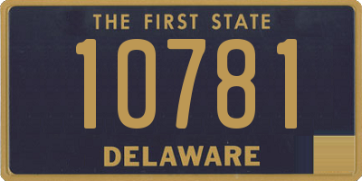 DE license plate 10781