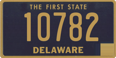 DE license plate 10782