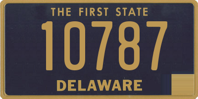 DE license plate 10787