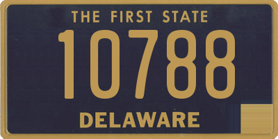 DE license plate 10788