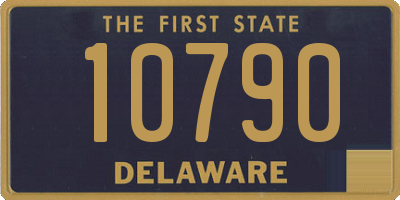 DE license plate 10790