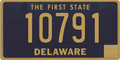 DE license plate 10791