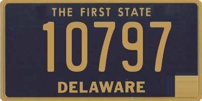 DE license plate 10797