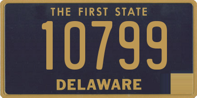 DE license plate 10799