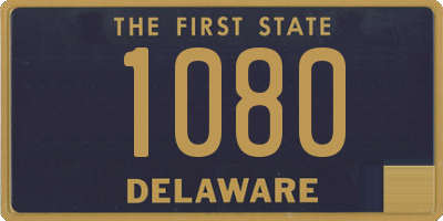 DE license plate 1080