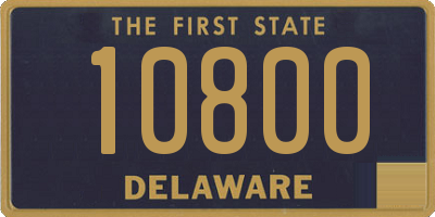 DE license plate 10800