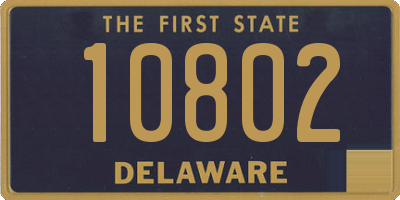 DE license plate 10802